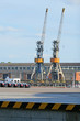 Cranes in a harbour