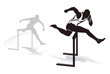 Vector: Hürdenlauf Sprint Hürdenlauf Sprint