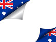 Australia Country Flag Turning Page