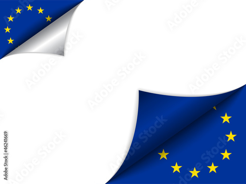 Vector: Europe Country Flag Turning Page Europe Country Flag Turning Page