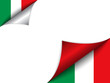 Italy Country Flag Turning Page