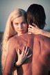 Romantic couple at the beach.