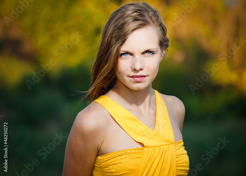 Photo: portrait of a fresh and beautiful young fashion model posing out portrait of a fresh and beautiful young fashion model posing out