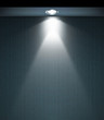 Lighted wall with lamp. Vector