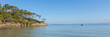 Panoramic view of Notre Dame beach in Porquerolles island