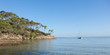 Foto: Panoramic view of Notre Dame beach in Porquerolles island Panoramic view of Notre Dame beach in Porquerolles island