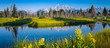 Parco naturale Grand Teton dallo Snake river
