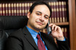 Businessman talking at the phone