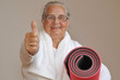 Sportliche Seniorin