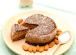Raw vegan cake sliced on a dish