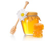 Honey jar with honey dipper