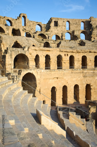 Photo: El Djem Amphitheatre auditorium El Djem Amphitheatre auditorium