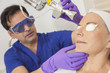 Doctor Fractional CO2 Laser Skin Treatment Senior Woman