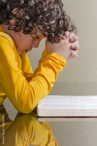 Photo: Young Boy Praying Young Boy Praying