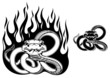 Danger rattlesnake