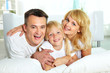 Family laughing