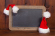 Weihnachtliche alte Schiefertafel