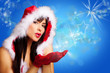 christmal beautiful girl