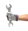 Photo: Hand holding spanner Hand holding spanner