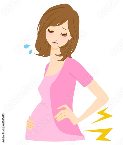 Illustration: 妊婦 腰痛 妊婦 腰痛