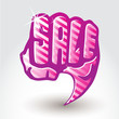 Vector: Word sale in form fist. Word sale in form fist.