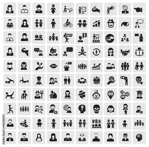 Vector: people icons people icons