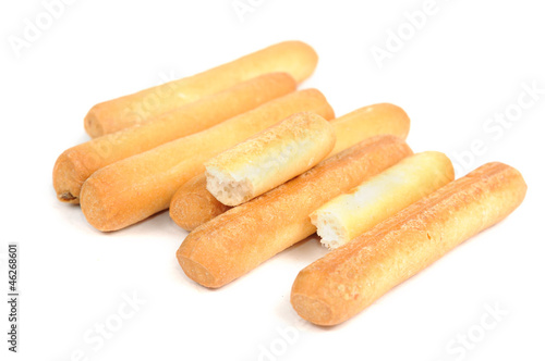 Photo: Breadsticks Isolated on White Background Breadsticks Isolated on White Background