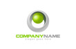 Logo Sci-fi sphere. Biotechnology theme. Eco.