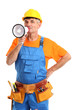 Foto: Construction superintendent directs repair isolated Construction superintendent directs repair isolated
