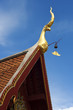 Beautiful traditional Roof line Thailand Temple.