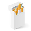 White Pack of cigarettes