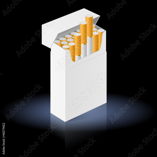 Vector: Pack of cigarettes Pack of cigarettes