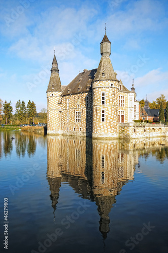 Photo: Outside view of Chateau Jehay in province Liege Outside view of Chateau Jehay in province Liege