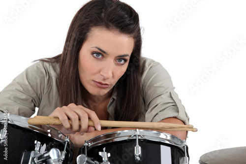 Photo: Female drummer Female drummer