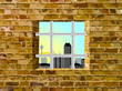 view from the window with a lattice