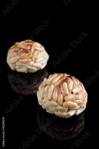 Photo: Pinenut panellets. Catalan cuisine Pinenut panellets. Catalan cuisine