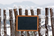 zaun im winter
