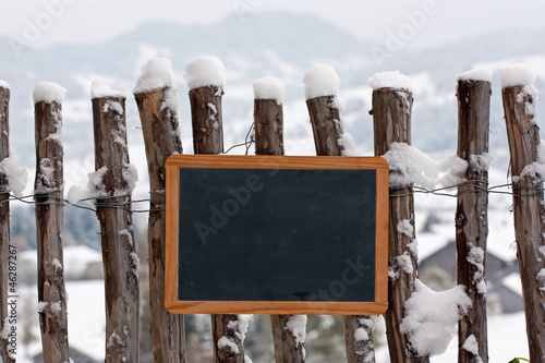 Photo: zaun im winter zaun im winter