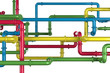3D Colorful Pipes