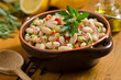 White bean cannelini salad.