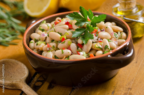 Photo: White bean cannelini salad. White bean cannelini salad.