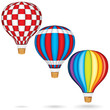 Colorful Vector Hot Air Balloons