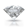 Luxury diamond isolated on white background with clipping path.
