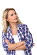 Girl with her arms folded