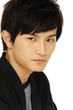 portrait of a young man on white background