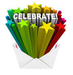 Celebrate Party Celebration Envelope Stars Excitement