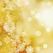 Festive gold Christmas with bokeh lights. EPS 8