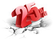 25percent discount icon
