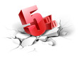 5 percent discount icon
