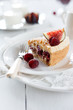 Tart with Cinnamon Cream, fresh figs, and raspberries